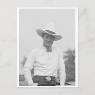 Tom Mix With Car, 5/21/1925 Postcard