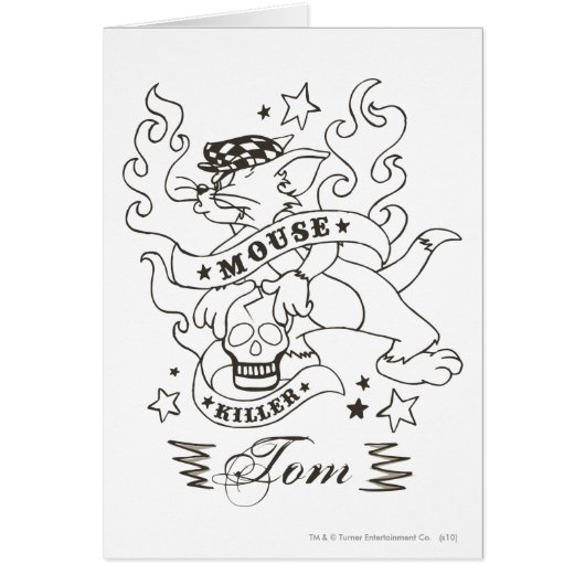 Tom Mouse Killer Tattoo 1 Cards (Front)