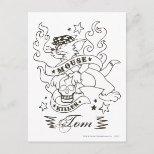 Tom Mouse Killer Tattoo 1 Postcard