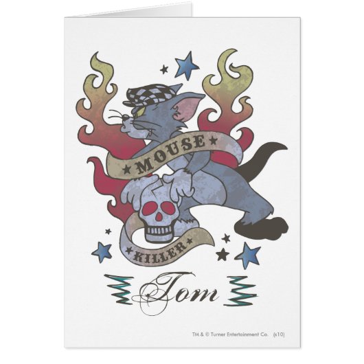 Tom Mouse Killer Tattoo 2 Cards (Front)