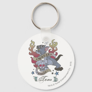 Tom Mouse Killer Tattoo 2 Keychain