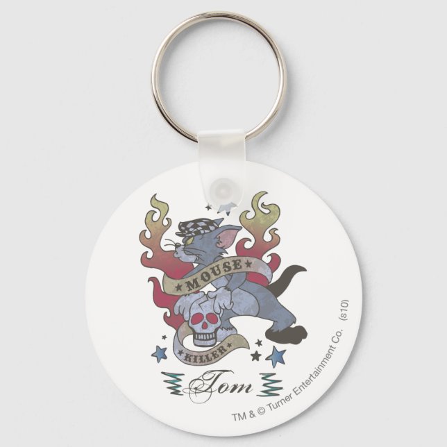Tom Mouse Killer Tattoo 2 Keychain (Front)