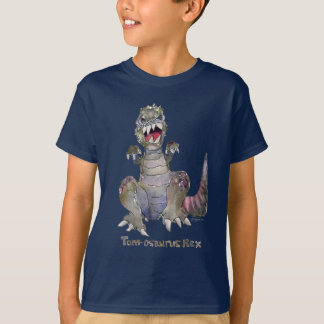 Tom-osaurus Rex Cartoon Dinosaur T-Shirt