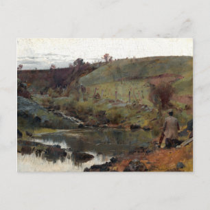 Tom Roberts A Quiet Day on Darebin Creek Postcard