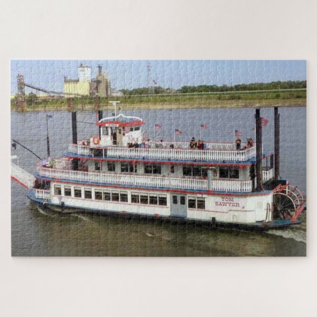 Tom Sawyer Paddle-wheel Jigsaw Puzzle (Horizontal)
