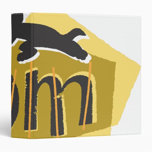 Tom Silhouette Logo 3 Ring Binder