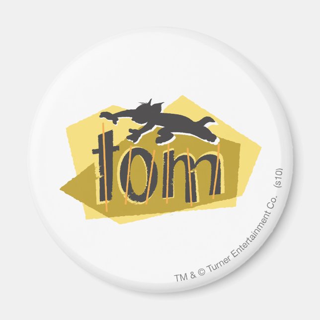 Tom Silhouette Logo Magnet (Front)