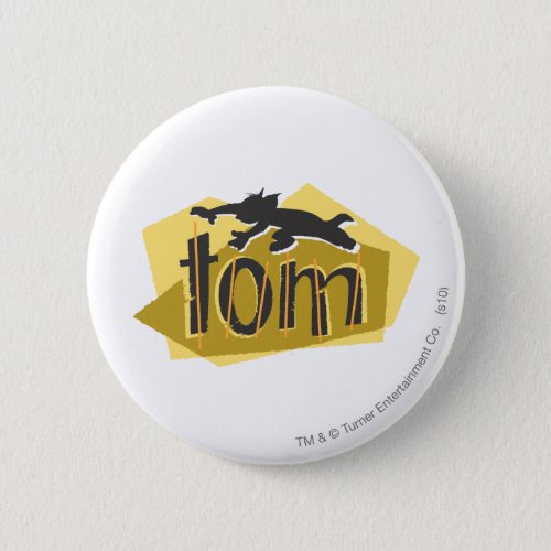 Tom Silhouette Logo Pinback Button
