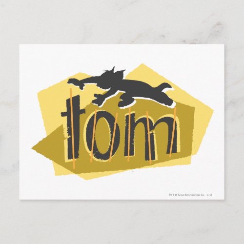 Tom Silhouette Logo Postcard