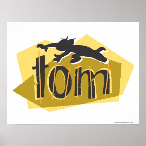 Tom Silhouette Logo Poster