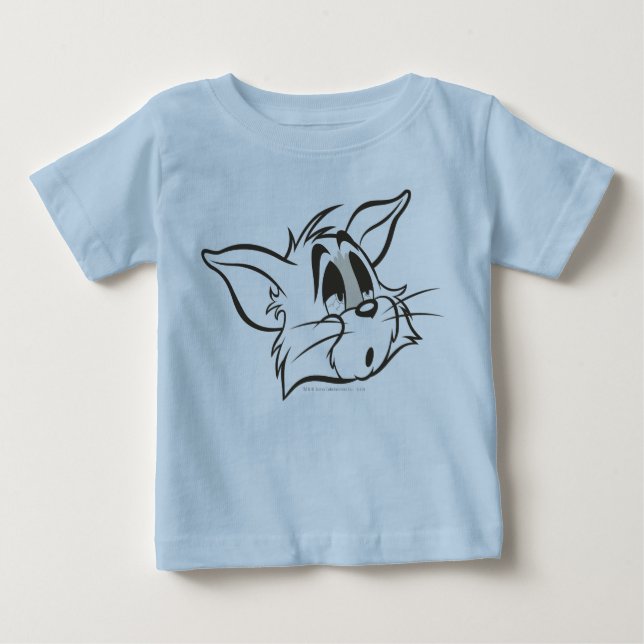 Tom Sleepy Cat Baby T-Shirt (Front)