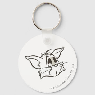 Tom Sleepy Cat Keychain