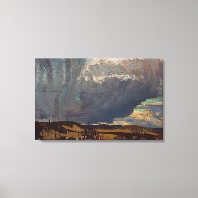 Tom Thomson - APPROACHING SNOWSTORM 1915 Canvas Print (Front)