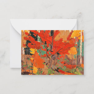 Tom Thomson - Autumn, Fall 1916 Note Card