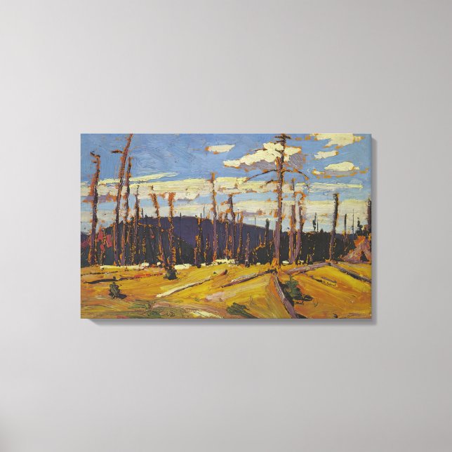 Tom Thomson - BURNT OVER FOREST 1916 Canvas Print (Front)