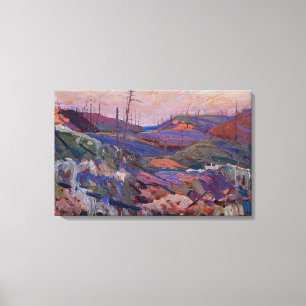 Tom Thomson - FIRE SWEPT HILLS 1915 Canvas Print