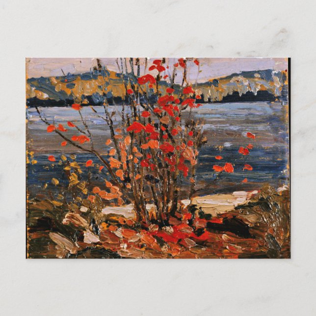 Tom Thomson - Lake and Red Tree Postcard (Front)