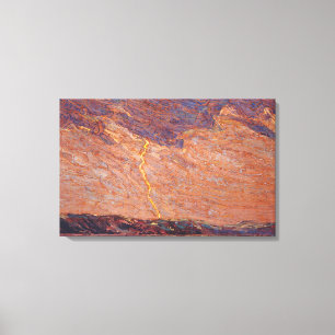 Tom Thomson - LIGHTNING CANOE LAKE 1915 Canvas Print