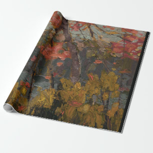 Tom Thomson Painting Canadian Landscape Wrapping Paper