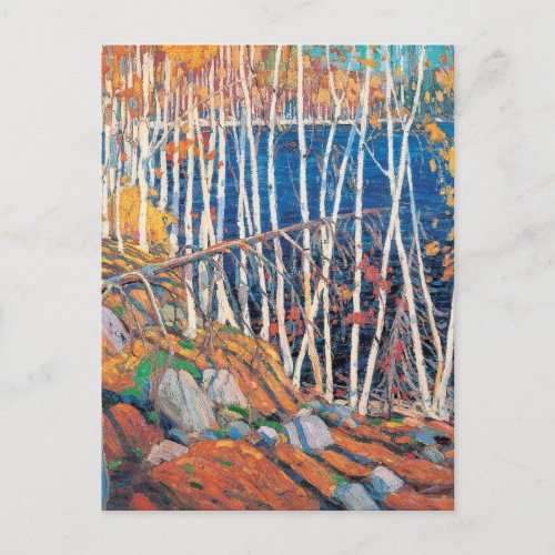 Tom Thomson Painting In the Northland Ontario Land Postcard