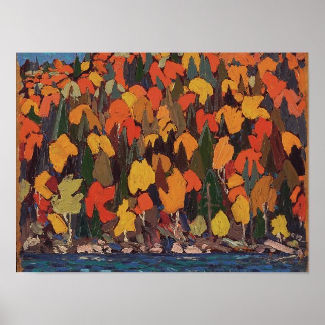 Tom Thomson Painting Ontario Landscape Poster (Front)