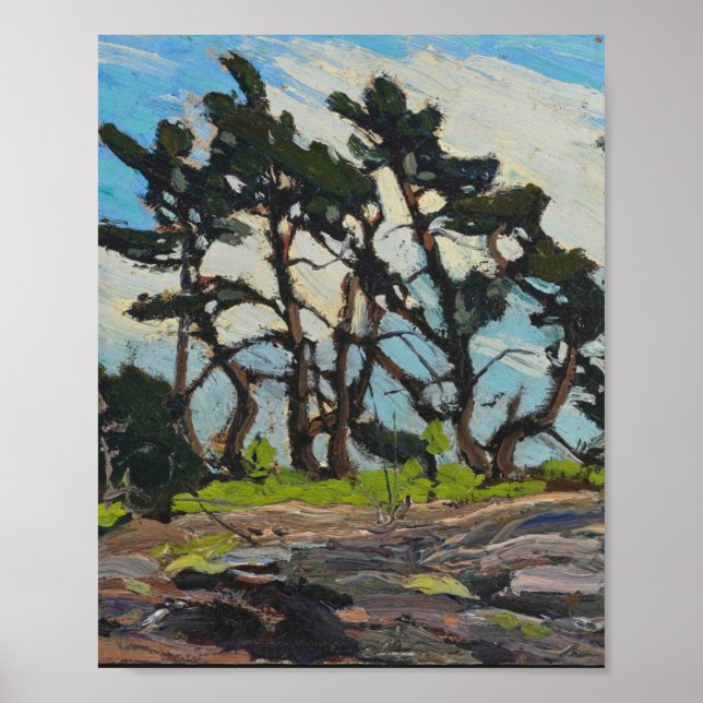 Tom Thomson Painting Pine Island Canadian Land Poster (Front)