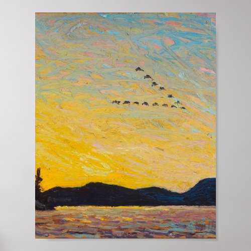 Tom Thomson Painting Vintage Canadian Landscape Poster