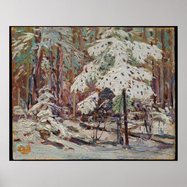 Tom Thomson Snow in the Woods Poster (Front)