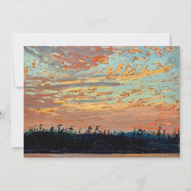 Tom Thomson - Sunset Sky Note Card (Front)