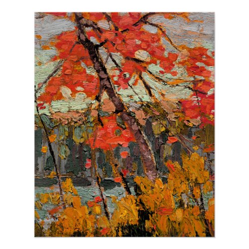 Tom Thomson _ Twisted Maple Poster