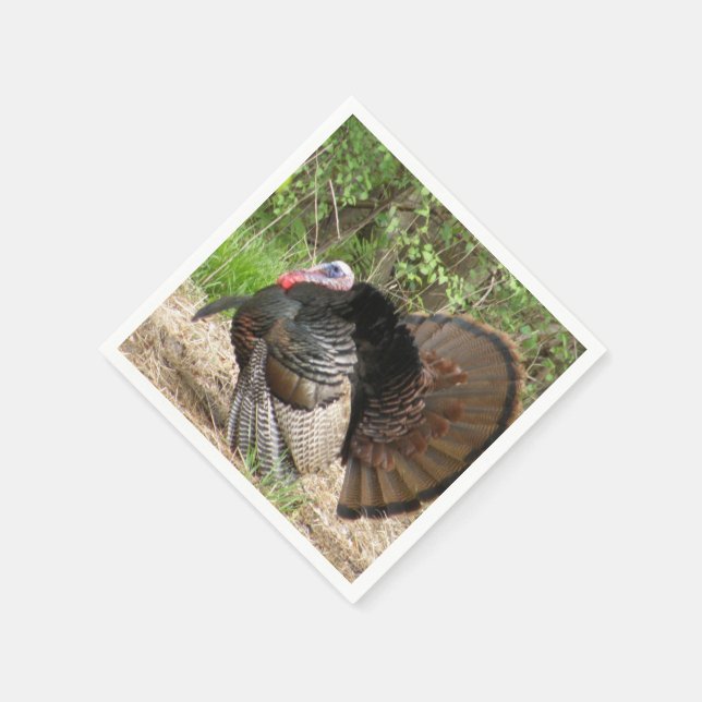 Tom Turkey Paper Napkins (Corner)