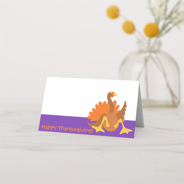 Tom Turkey Place Card (Front)