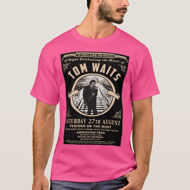 Tom Waits Event Concert Poster T-Shirt (Front)