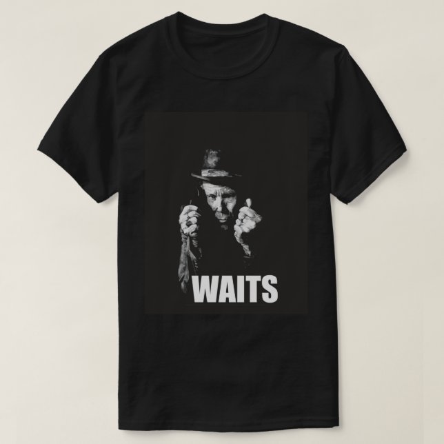 Tom Waits Graphic T-Shirt (Design Front)