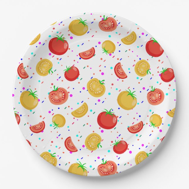 Tomaatti Paper Plates (Front)