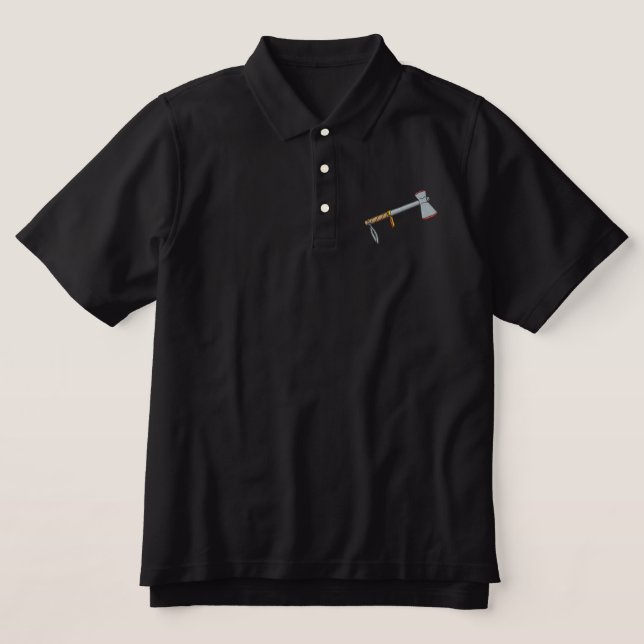 Tomahawk Embroidered Polo Shirt (Design Front)