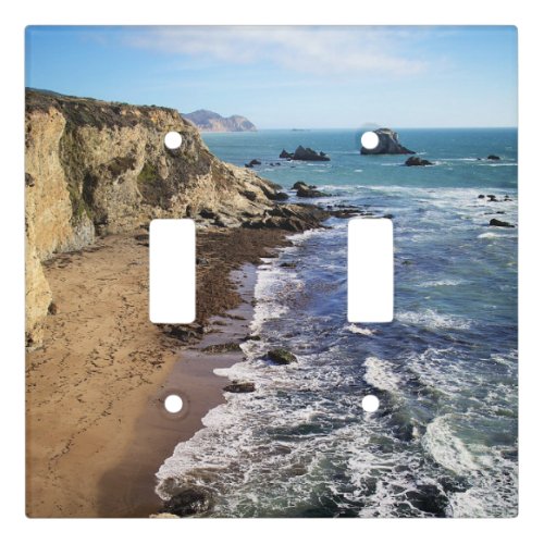 Tomales Bay California tropical landscape  Light Switch Cover
