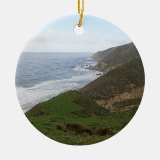 Tomales Point at Point Reyes National Seashore Ceramic Ornament (Front)