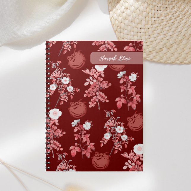 Tomato Aesthetic Vintage Pattern Notebook (Creator Uploaded)
