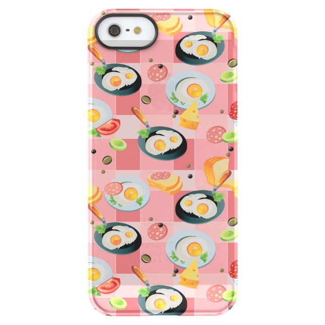 Tomato and Fried Eggs Pattern Uncommon iPhone Case (Back)