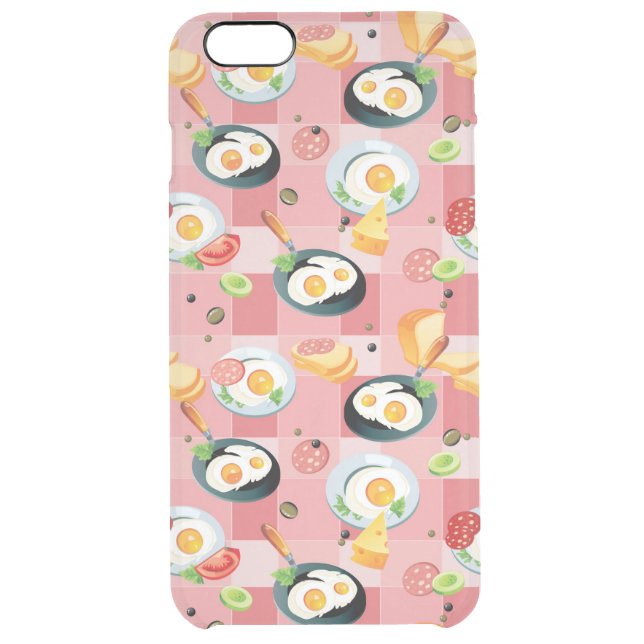 Tomato and Fried Eggs Pattern Uncommon iPhone Case (Back)