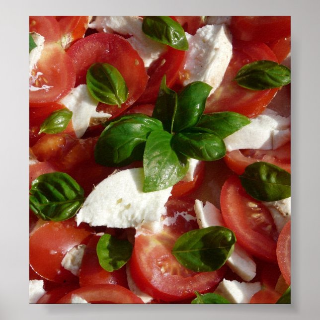 Tomato and Mozzarella Salad Poster (Front)