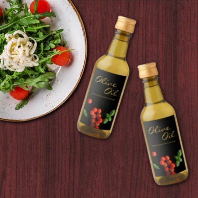 Tomato Basil Olive Oil Favor Infusion Label (Creator Uploaded)