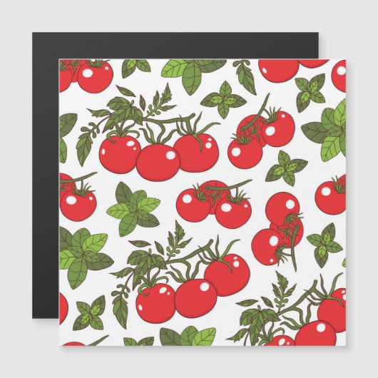 Tomato Basil Seamless Kitchen Pattern (Front/Back)