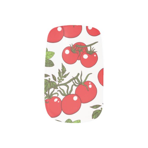 Tomato Basil Seamless Kitchen Pattern Minx Nail Art