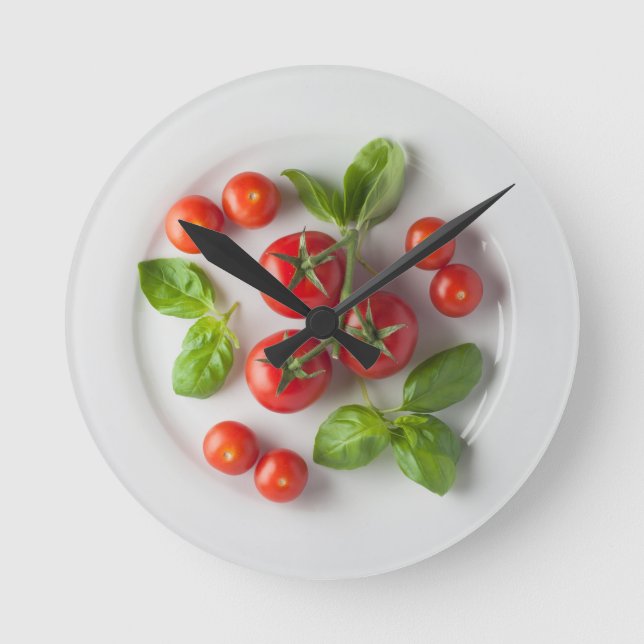 Tomato & Basil Wall Clock (Front)