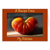 Tomato Blank Recipe Card (Front Horizontal)