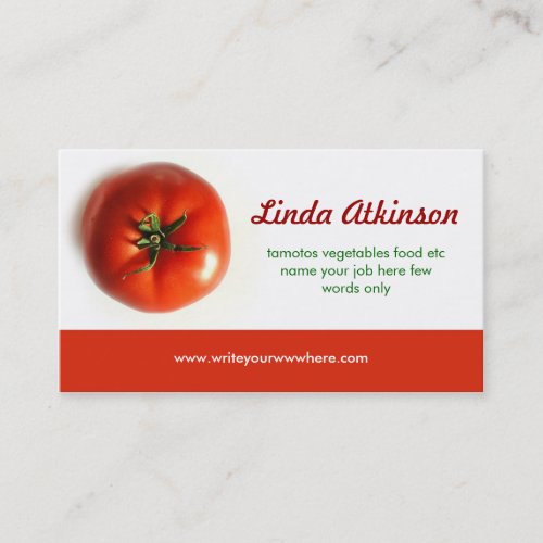Tomato business card