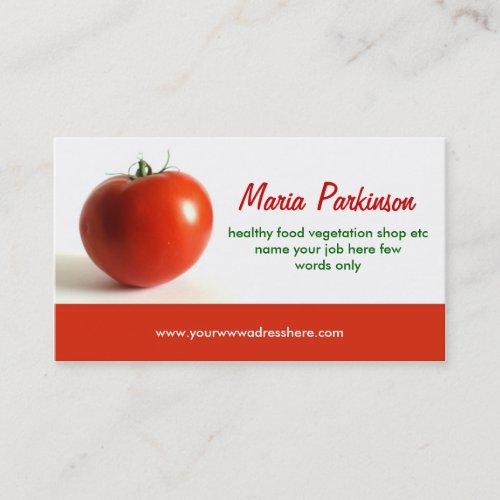 tomato business card design