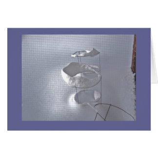 Tomato Cage in Winter Cards